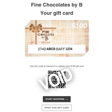 Load image into Gallery viewer, Fine Chocolates by B Gift Card
